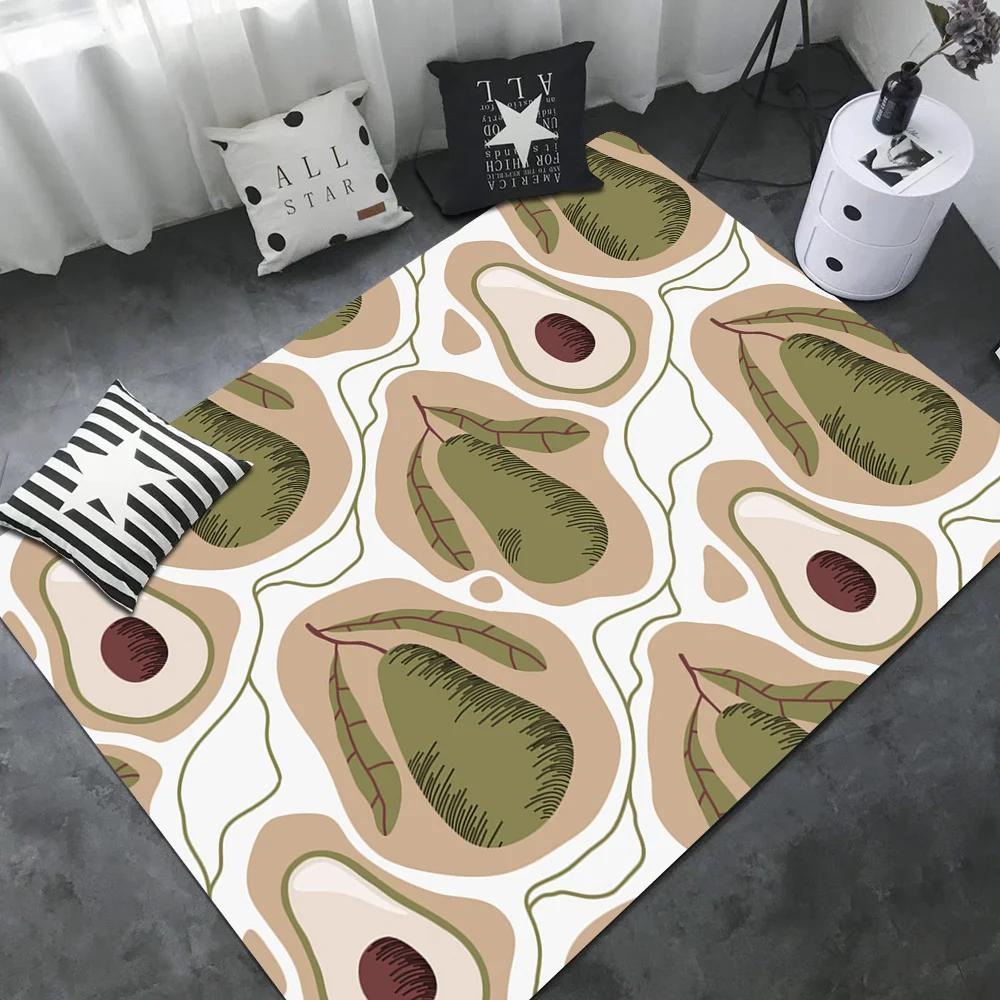 Avocado Entrance Door Mat Nordic Style Bedroom Living Room Doormat Home Balcony Anti-Slip Modern Home Decor 40x60cm