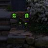 Miniature Fairy Elf Home Door Windows and Chandelier Luminous Tree Decor Art Decorations In The Dark