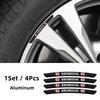 4Pcs Aluminium Car Wheel Hub Sticker Decals Accessories For Honda Civic Fit Jazz EAccord Pilot CRV Odyssey Passport City Shuttle
