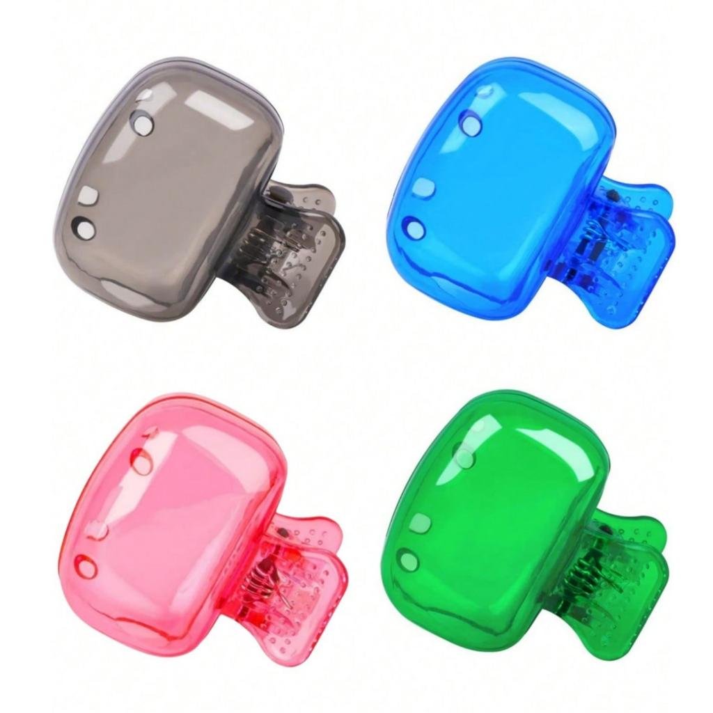 2/4Pcs Travel Toothbrush Toothbrush Protector Cap Brush Pod Case Portable Plastic Clip for Home Travel, Camping, School, Busines