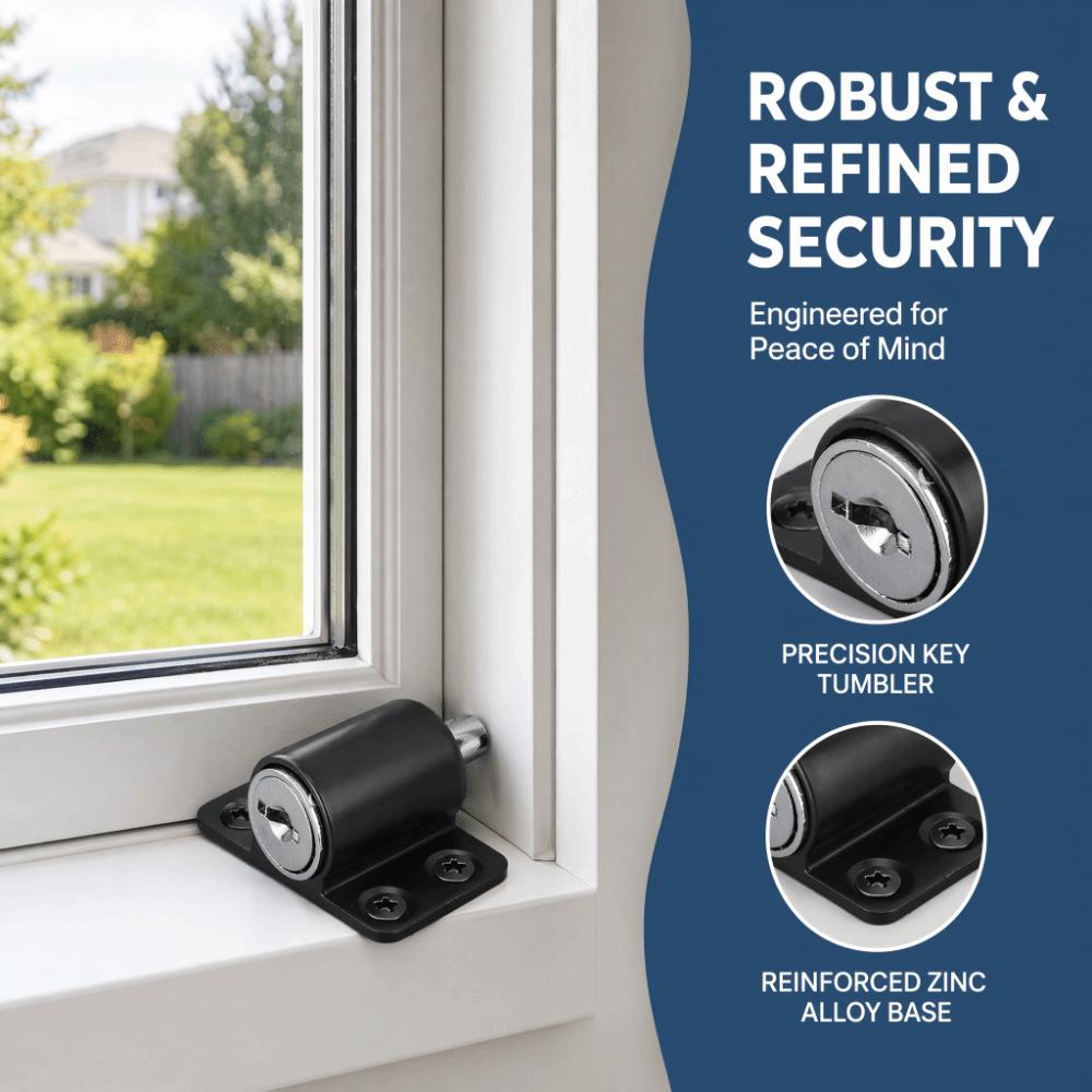 With keys Window Safety Lock Black Door Window Lock Safety Door Lock Anti Theft