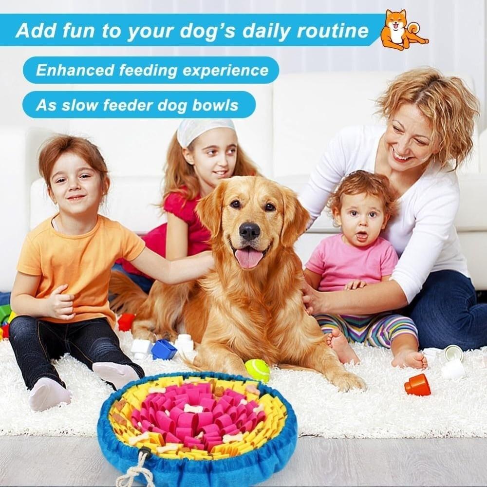 Neue Polyester Welpen Schnüffelmatte Große Größe Langsames Fressen Hunde Puzzle Futterspender Futterausgabe Langlebige Haustier Duftmatte für Hundetraining