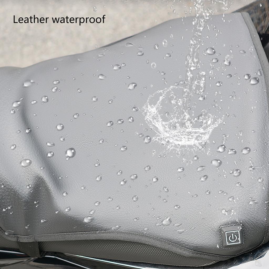 Upgraded Motorcycle Heated Seat Cushion Electric Heated Seat Pad Suitable for Motorcycle Snowmobile ATV Home Office