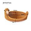 Multistyles Storage Rattan Woven Tea Tray  Restaurant Serving Tabletop Display