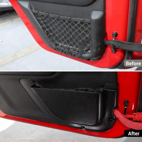 Přední dveřní síťované kapsy Úložný box Kapsa Organizér pro 2011-2017 Jeep Wrangler