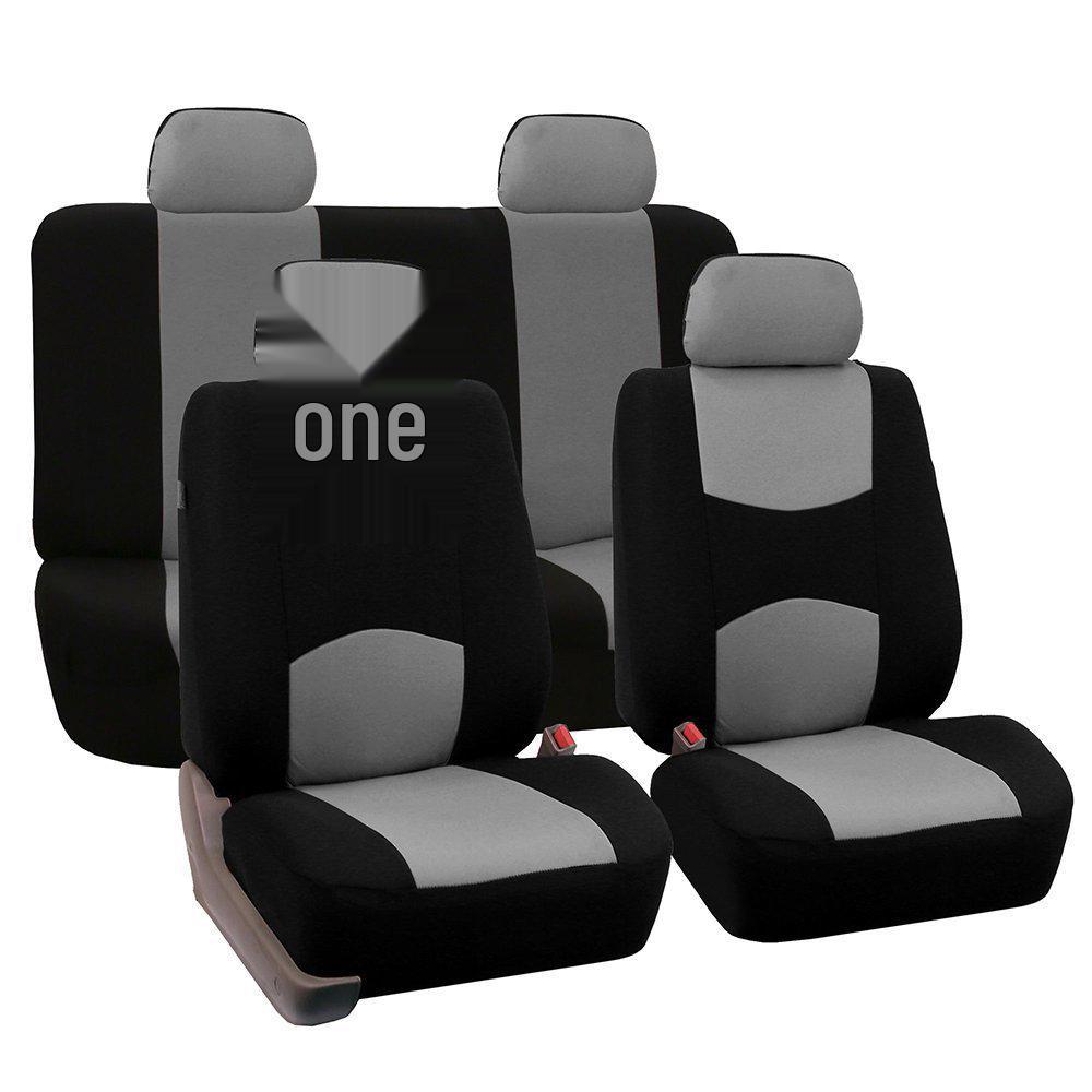 9-Piece Universal Seat Cover Set for 5-Seater Cars - Fits All Seasons, Foreign Trade Style.