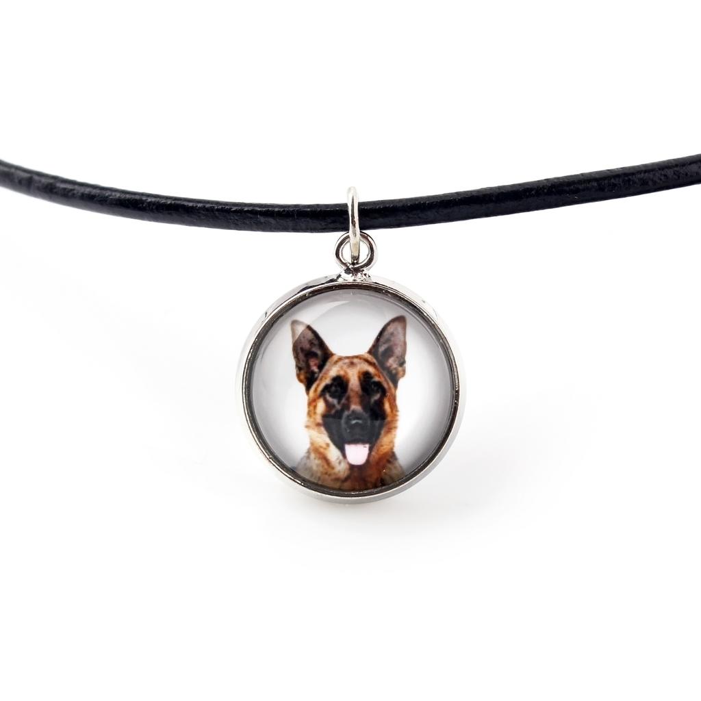 German Shepherd Dog, Alsatian Wolf Dog - Necklace Pendant with Your Photo, Handmade, Handcrafted Jewelry by Art-Dog Brand