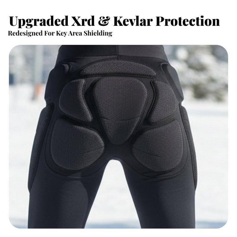 XRD Pelvic Protection Pad, Kevlar Fabric, Women's Skiing Gear, Multilevel Collision Absorption, Orthopedic Recommended
