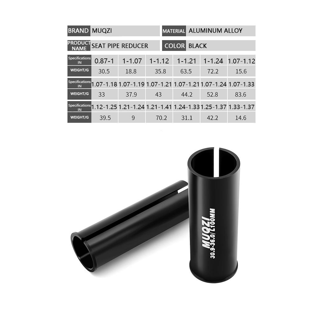 Seatpost Shim Adapter Cycling Accessory Aluminum Alloy Seatpostss Tube Sleeve Sitting Tubes Adapters Bike Part Fittings