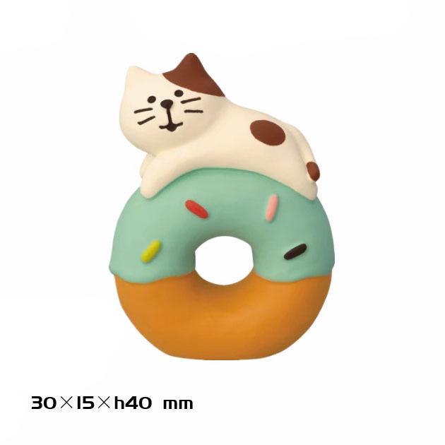 1pc Japanese Cat Grocery ZAKKA Donut Bread Food Fun INS Baking Coffee Shop Themed Decoration Furniture Ornaments Collection Toy
