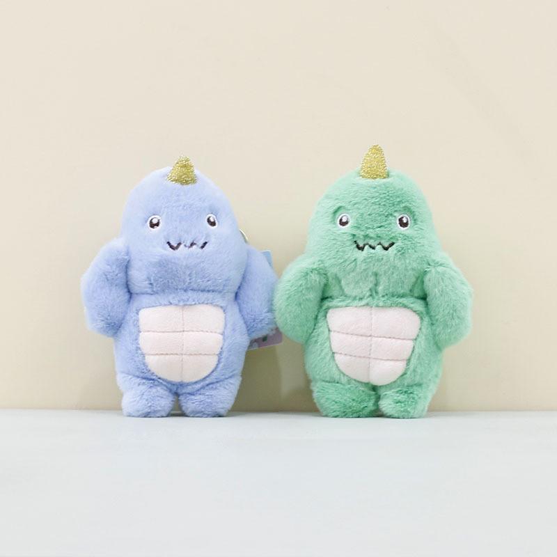 Adorable Muscle Plush Dinosaur Keychain Cute Stuffed Toy For Backpacks Purses Or