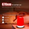 670nm Red Light Therapy Lamp: Sleep Aid Night Light for Bedside Use