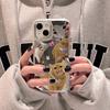 Cat Cute Pet Suitable for iPhone17 Mirror Mobile Phone Case 16pro Electroplating Button X Apple 15 All-inclusive 14 Cartoon