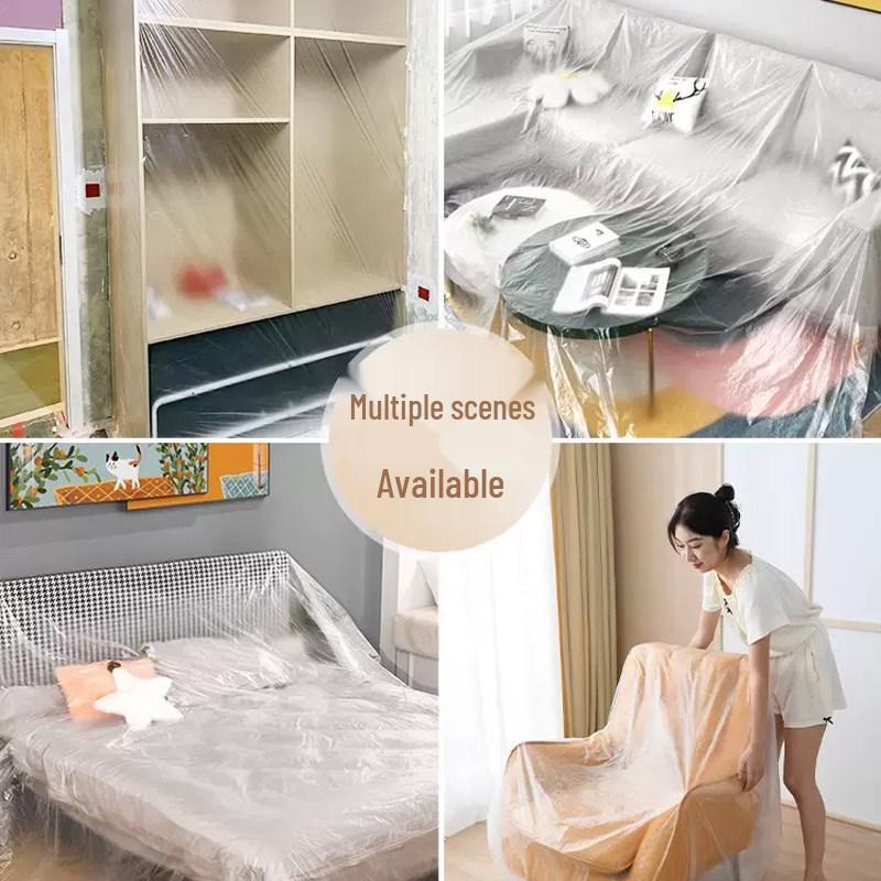 Disposable Dustproof Plastic Furniture Cover for Renovation