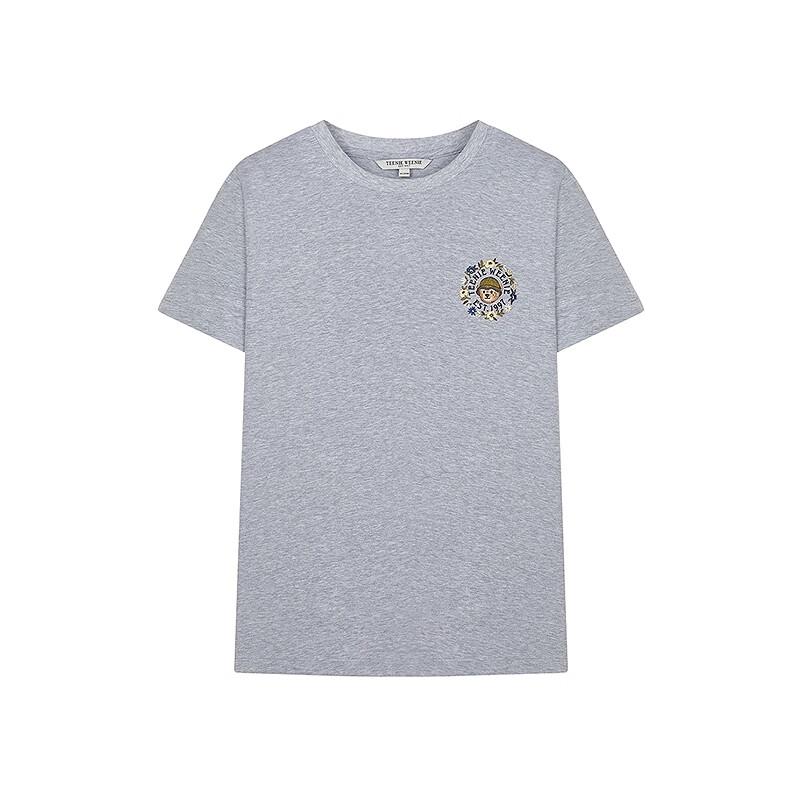 Teenie Weenie Bear Embroidered Short Sleeve T-Shirt