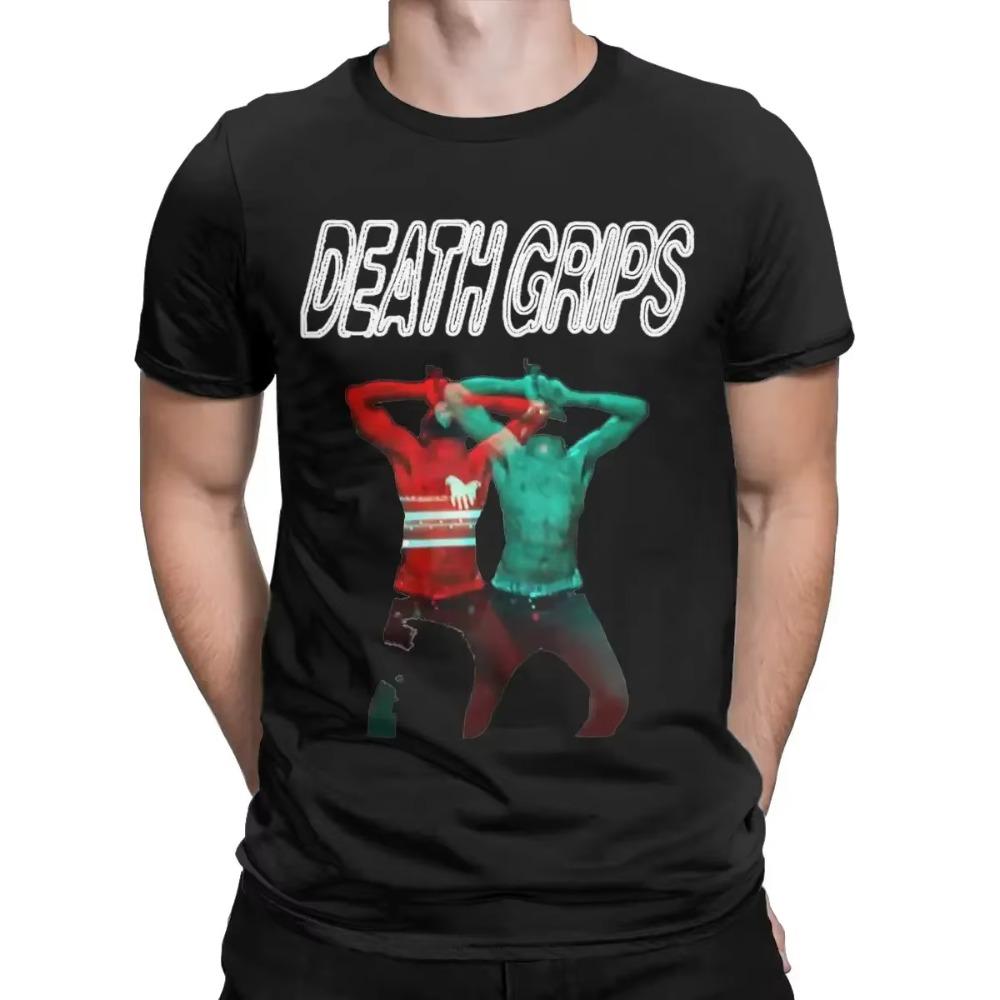 Vintage Death Grips 3D Ride T-Shirts for Men Crewneck 100% Cotton T Shirts Short Sleeve Tee Shirt 4XL 5XL 6XL Clothing