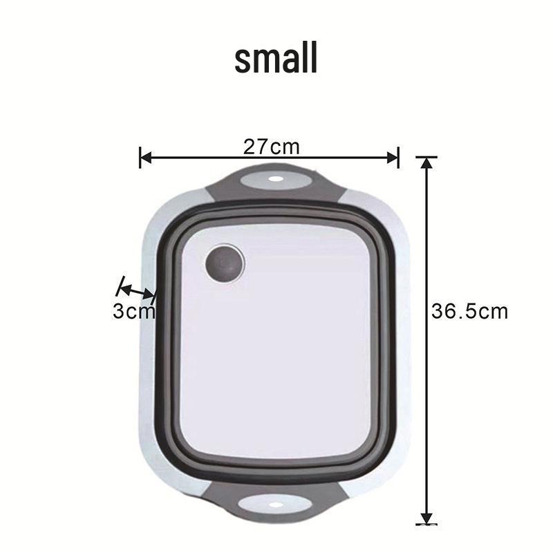 Foldable 6-in-1 Food Grade Cutting Board & Basin with Drainer