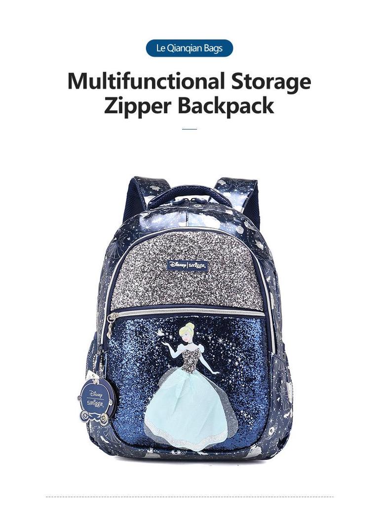 Cinderella Hochwertiger Wasserdichter Rucksack: Langlebig, Schmutzabweisend und Rückenschützend für Mädchen