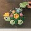 Baby Bath Toy Funny Turtle Rotating Pleasure Children Bathroom Bathing Water Slide Car Water Play Toy Plastic/plasticine Material