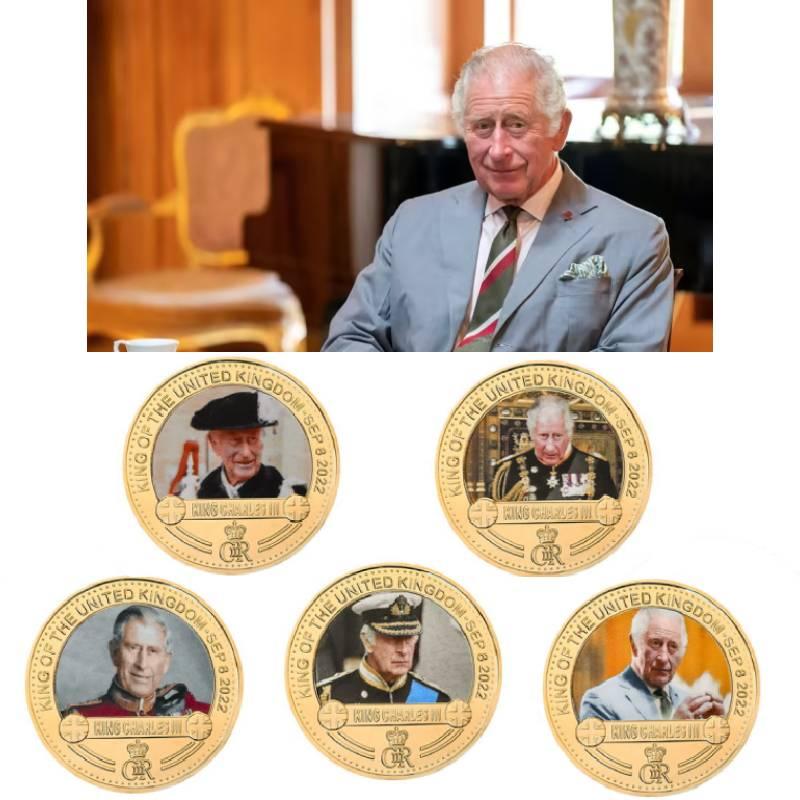 Stunning British King Charles Commemorative Coin Collection In Gift Box