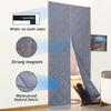 Magnetic Thermal Insulation Door Curtain Waterproof Warm-Keeping Door Curtain Oxford Closed by Magnets Pet-Friendly Door ScreensThicken Cotton Curtain