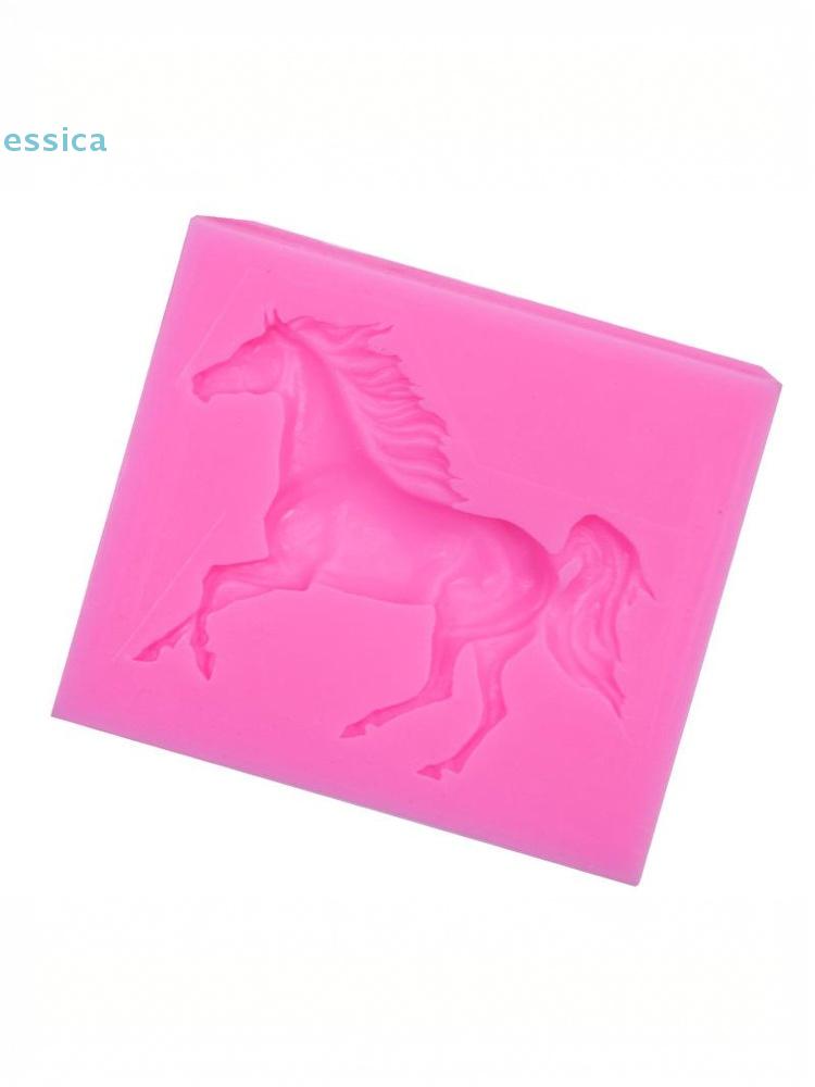 Stampo in Silicone Cavallo 3D Fai da Te per Fondant, Strumento per la Cottura Decorazione Torta al Cioccolato Cavallo Argilla Ultraleggera