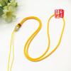 Jade Ethnic Style Handmade Jadeite Peace Pendant Woven Lanyard for Blessings