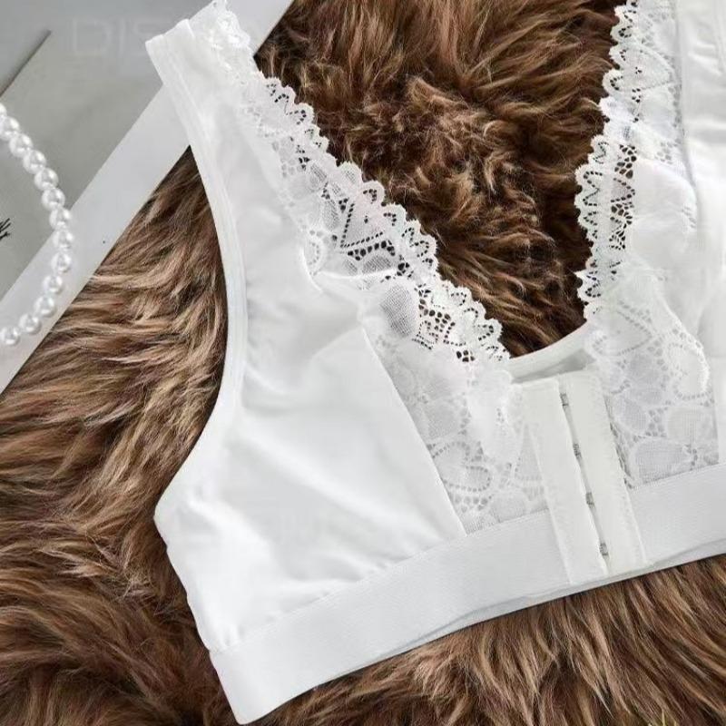 European Plus Size French Style Lace Bra for Women Elegant Soft Daily Matching Intimates