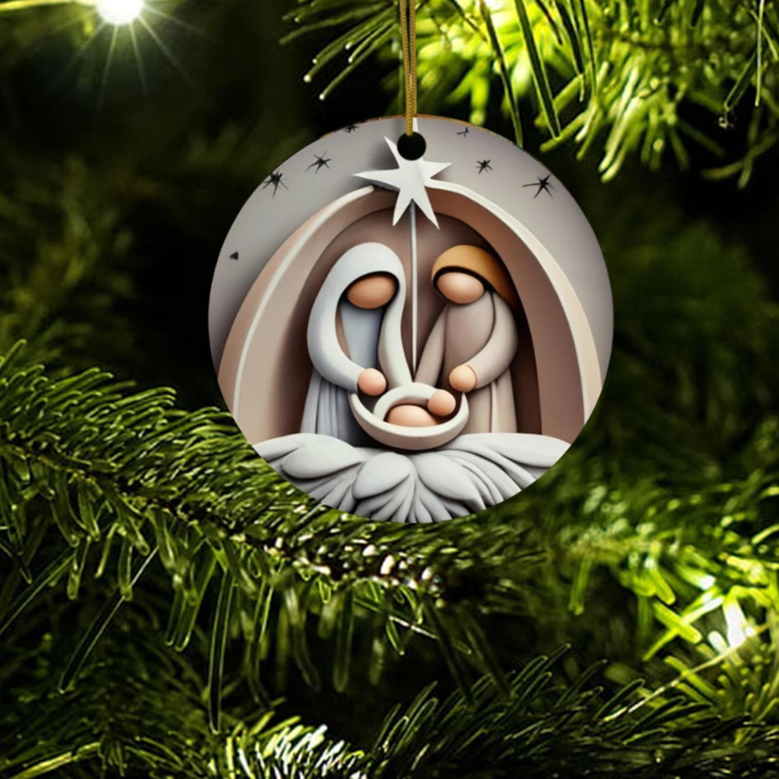 

Рождественские акриловые украшения для рождественского декора стен и использования на вечеринке Flower Bottom