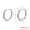 ZHUKOU Classic small hoop earring Cubic zirconia handmade DIY earring clasp hooks Jewelry materials accessories VE1051