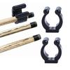 Wall Mounted Black Fishing Rod Storage Clips Fishing Rod Holder Billiards Cue Clip Rod Organizer