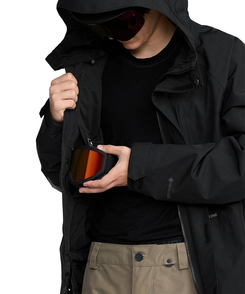 Volcom Men'S Dua Gore-Tex Jacket (Black)