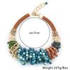 European and American fashion exaggerated handmade bead necklacs various bead necklaces bohemian style commuter women's necklace