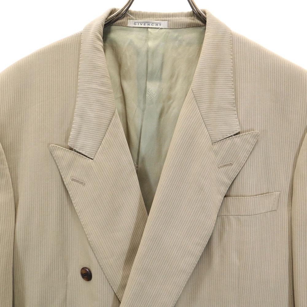 GIVENCHY 90s Old Striped Pattern suit Setup Beige Men's Used