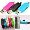 New 2 In 1 USB OTG Card Reader Universal Micro USB TF SD Card Reader for PC Phone