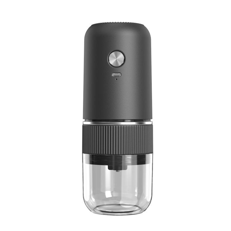 USB Portable Electric Coffee Grinder, Mini Adjustable Fine Grind for Espresso, Home Travel Bean Grinder Coffee Supplies чёрный