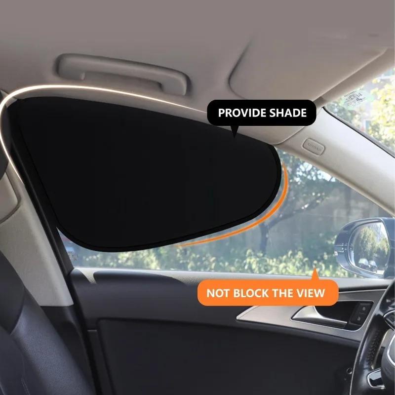 Elektrostatischer Auto-Seitenfenster-Sonnenschutz 4-lagige Sonnenschutzvorhänge Blendschutz UV-Blocker Auto-Innenblocker 99,9% UV Neu