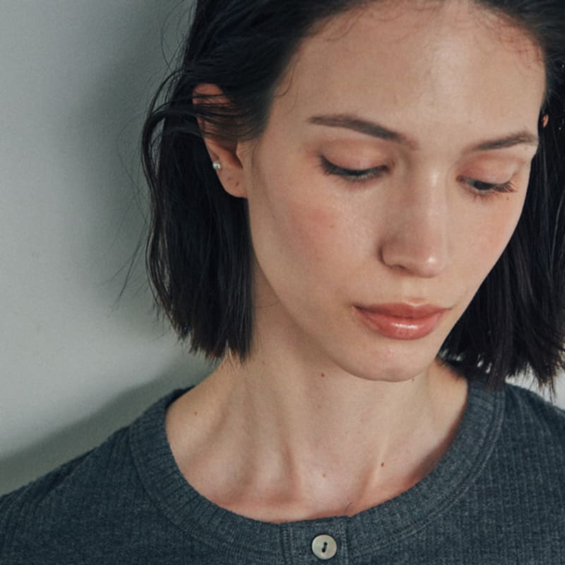 verte [14k gold] Deux.k.46 / pearl piercing (2 size)