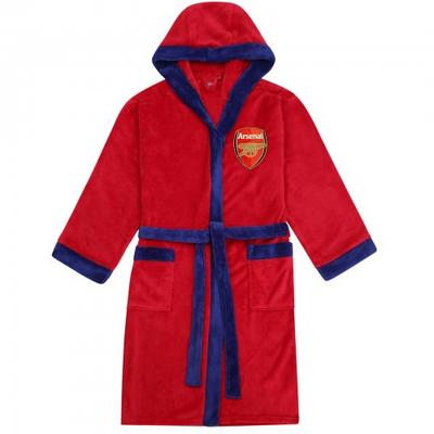 Men's Crest Fleece Contrast Trim Dressing Gown