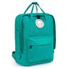 Er Wei Man Letter Print Canvas Leather Backpack Camping Schoolbag Bag Travel