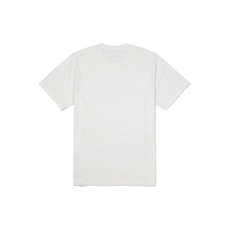 Fila T Shirts Men's White Crew Neck Moderate Straight Fit FS2RSF2102X-OWH