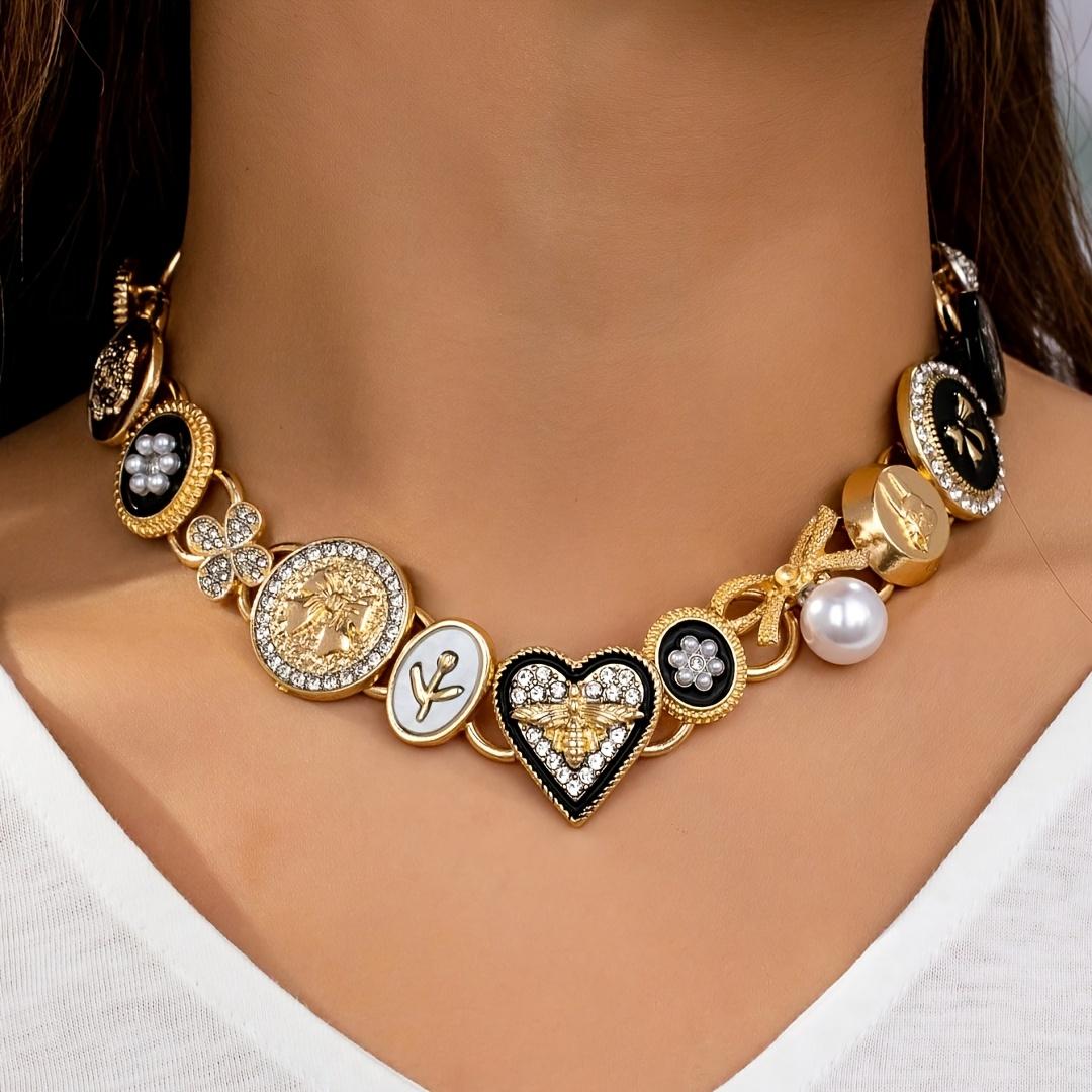 

Модное ожерелье для женских украшений золотой