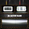 4-inch 8D Lens LED Rectangular Work Lamp Angel Eyes Halo Driving Light Reverse Fog Light for Car Truck ATV Motocycle UTV Pickup