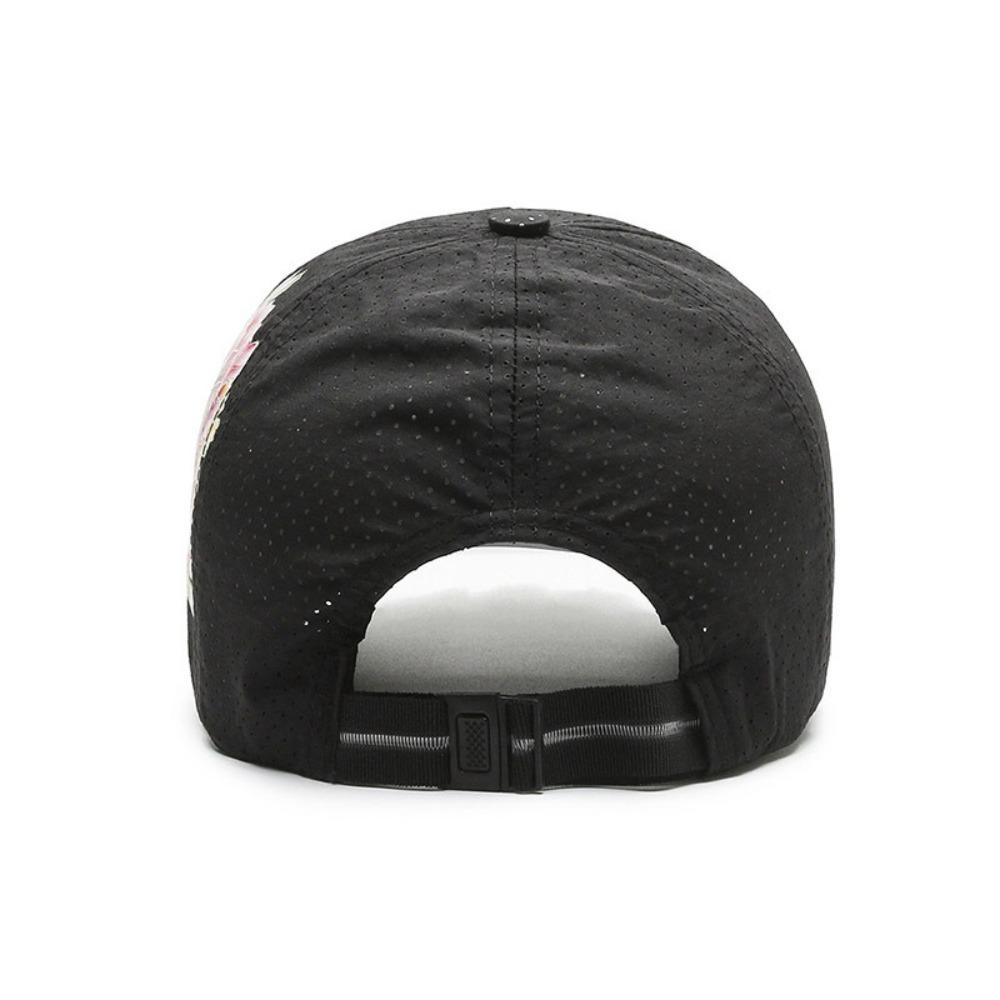 New Quick Dry Baseball Cap Flower Printed Summer Outdoor Peaked Cap Chinese Style Floral Breathable Sun Hats Men'S And Women'S