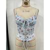 Cross-Border Sexy Stitching Tied Sexy Street Shot Fishbone Sling Fancy Inner Wear Blouse Fishbone Bra