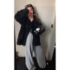 Women's High Waist Drawstring Sweatpants Solid Color Straight Leg Trousers Loose Casual Daily Bottoms