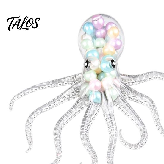 Hand Exercise Ball Bead Filled Octopus Squeeze Toy, Stress Relief Sensory Toys Mini Fidget Toy for & Relaxation