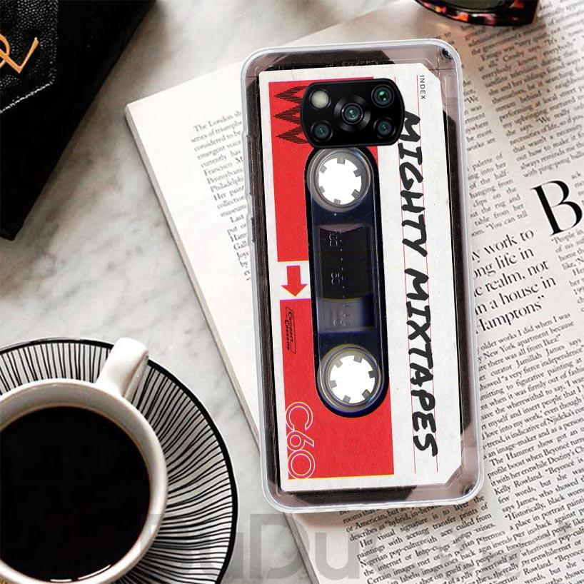 Vintage Magnetic Old Tape Cassette Cover For Xiaomi Poco X7 X6 X5 Pro X3 Nfc F7 Ultra Phone Case F6 F5 X4 F4 Gt F3 M6 M5S M4 M3