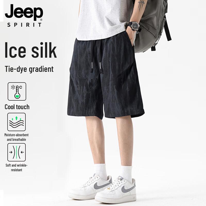 

Мужские прямые шорты JEEP SPIRIT, окрашенные чернилами, в национальном стиле M