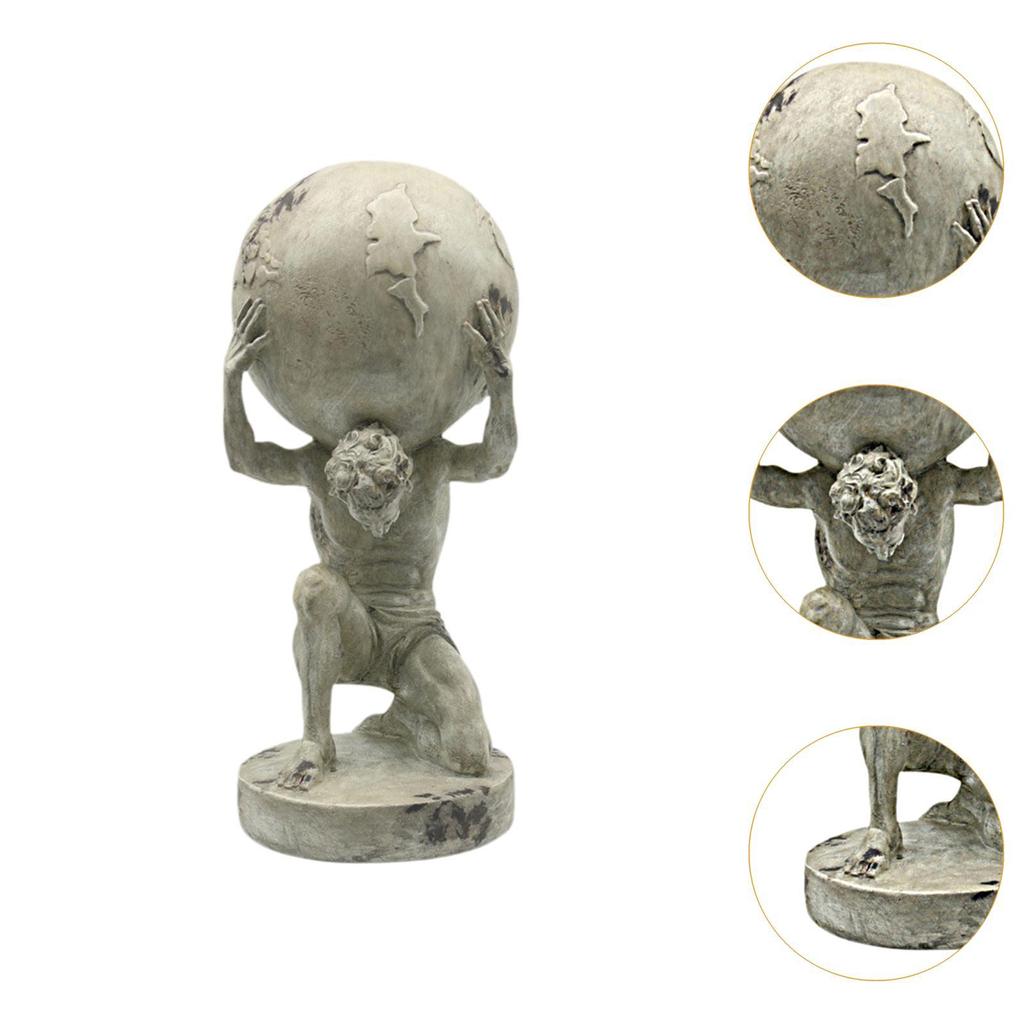 Soška Titan Figurka Starověký Artefakt Ozdoba Sisyfova Socha Socha Zlatá Socha Řeckého Titána Socha Bohů Dekor